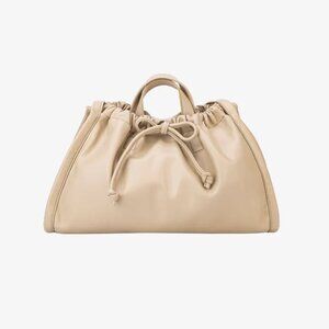 HVISK | Medium Sage Soft Structure Tote Bag in Bone White